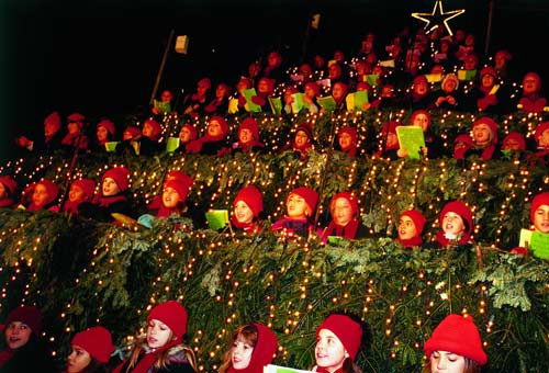 Albero Di Natale Zurigo.Gli Alberi Di Natale Piu Strani Del Mondo Foto Foto 6 Di 7 Siviaggia