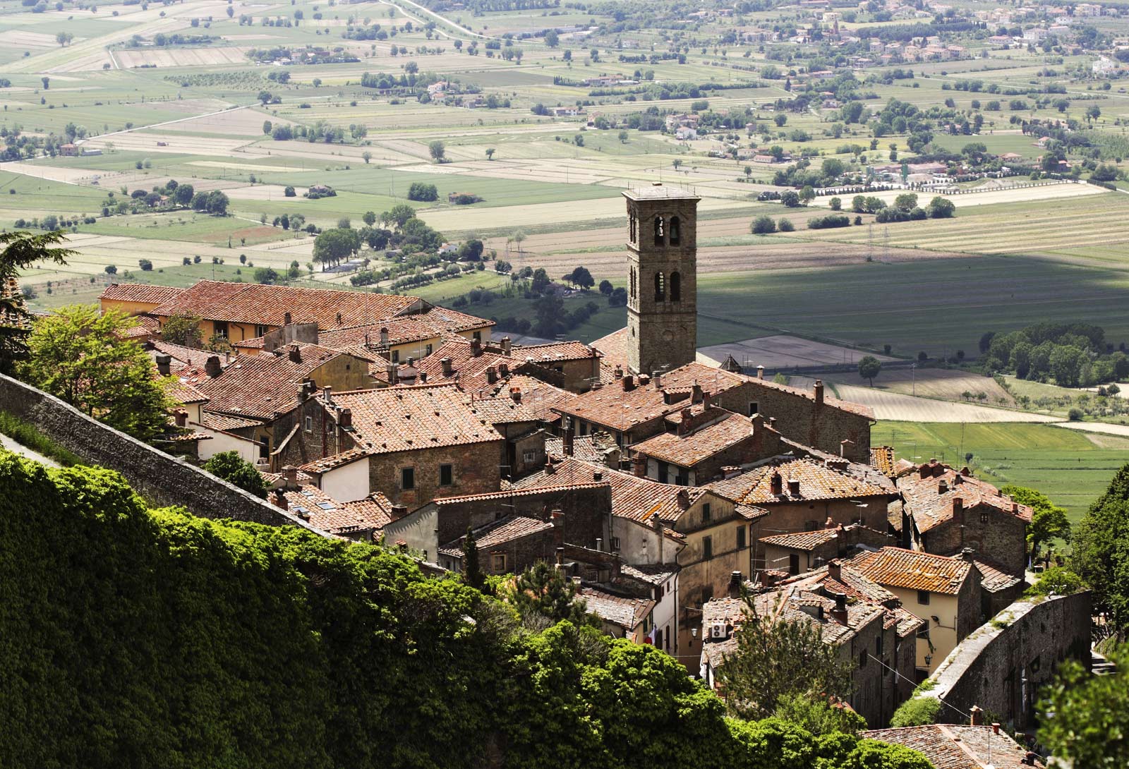 Cortona village Tuscan Hill Town Arezzo Valdichiana Chianti Tuscany