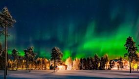 Aurora boreale Lapponia