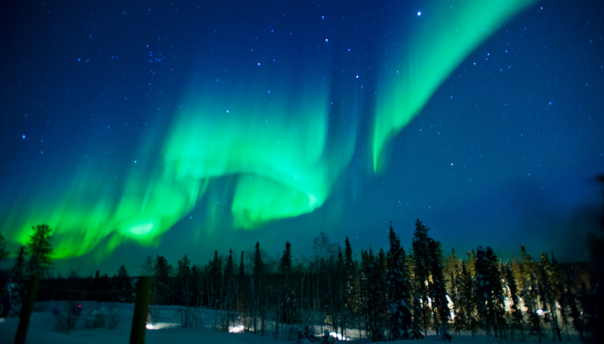 Canada: aurora boreale a Yellowknife