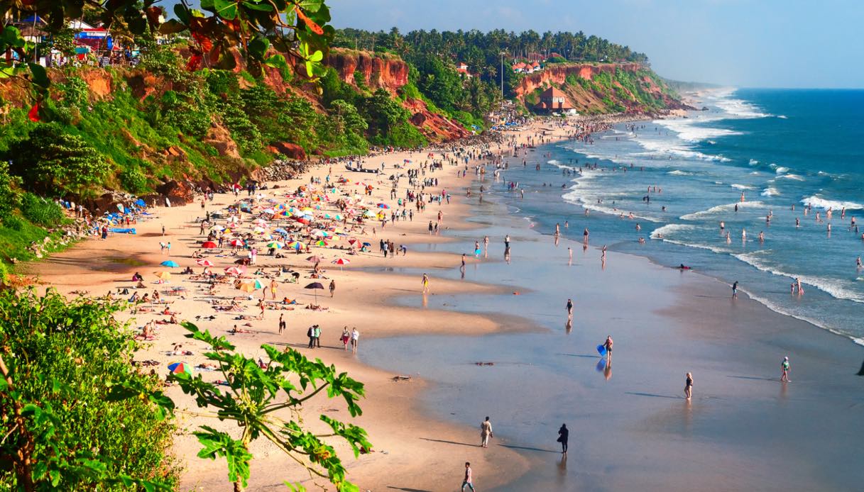 Spiaggia Varkala a Kerala
