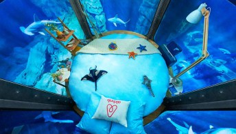 Dormire in una camera a 10 metri sott’acqua, circondata dagli squali