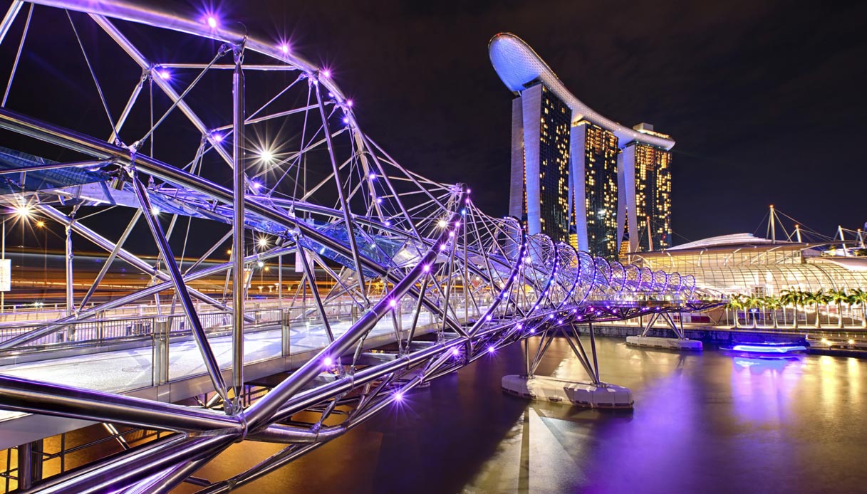 Helix Bridge by Cox Architecture (Marina Bay, Singapore)
