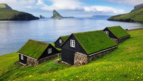 case tetti verdi isole faroe