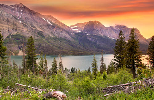 Panorama dello splendido parco nazionale del Montana.