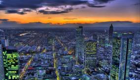 Tramonto sopra Francoforte