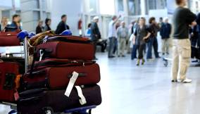 Bagagli nel terminal di un'aeroporto