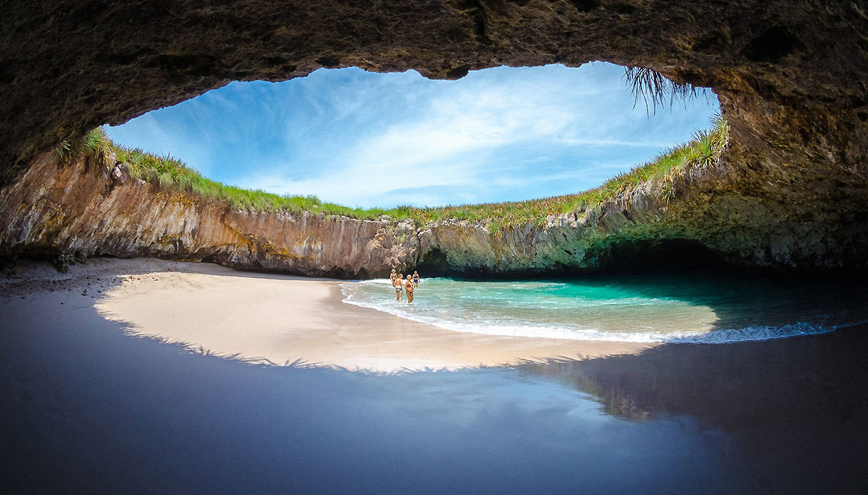 Messico: alle Isole Marieta la spiaggia creata da una bomba - Foto ...