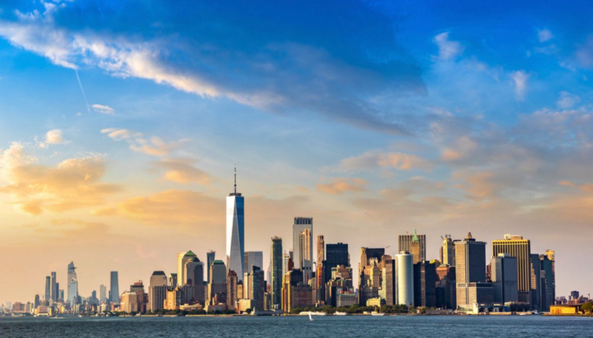 Skyline dell'isola di Manhattan, a New York City