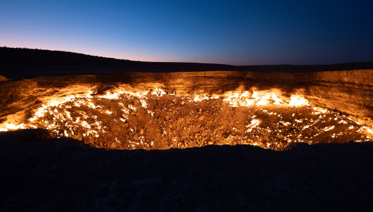 Porta dell'inferno Darvaza in Turkmenistan