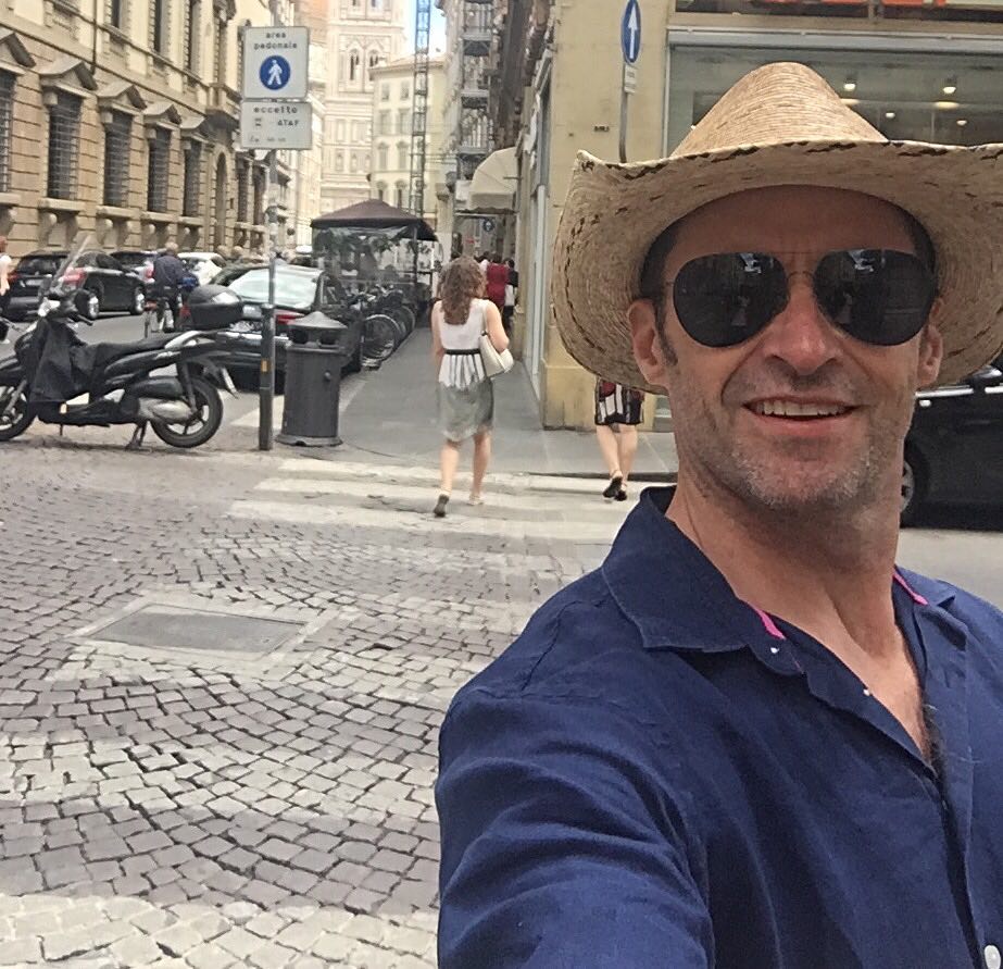 Hugh Jackman a Firenze