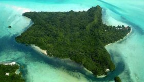 Carp Island, l’isola a forma di stella marina nell’Oceano Pacifico