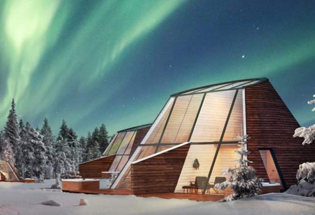 Vero Villaggio Di Babbo Natale.A Rovaniemi Si Dorme In Un Igloo Di Vetro Con Vista Sull Aurora Boreale Siviaggia