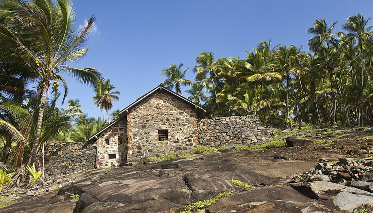 Antica prigione sull'isola del Diavolo, in Guyana francese