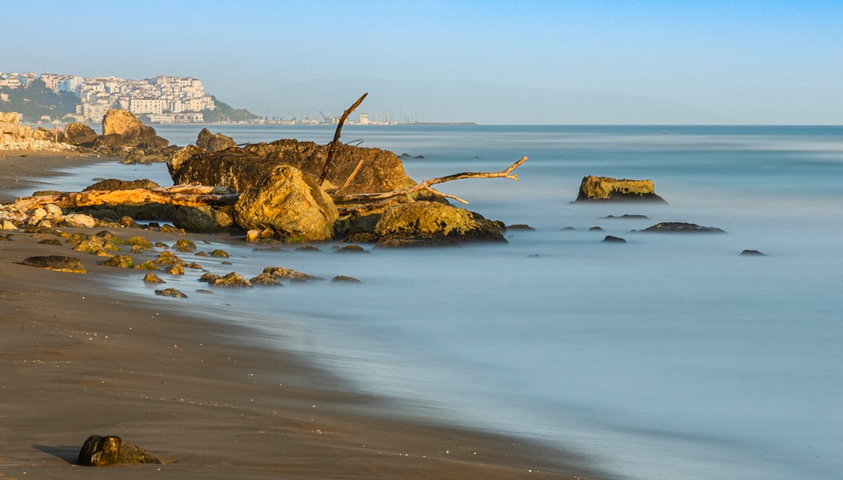 Spiaggia San Menaio all'alba