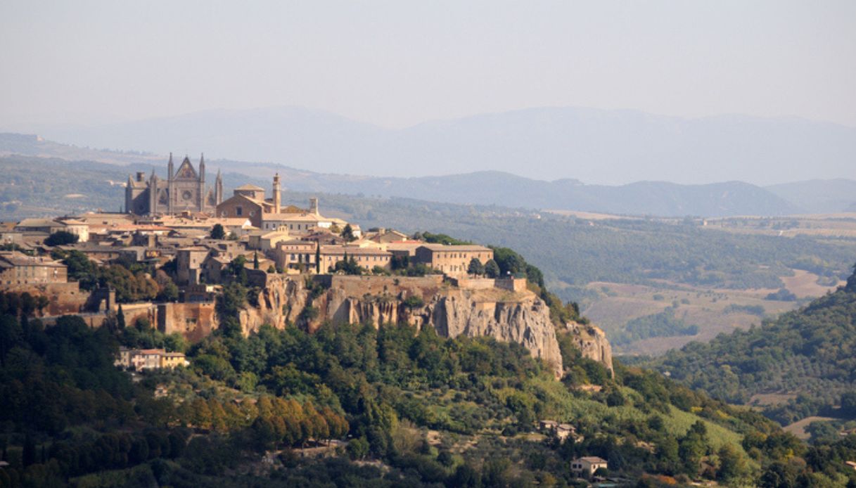 Vista della città di Orvieto in Umbria, storica cittadina italiana