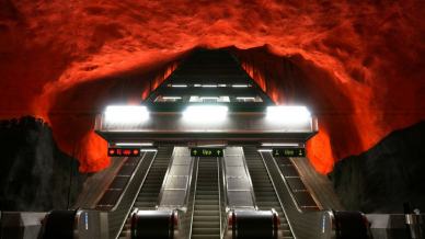 La bocca dell’inferno nella metropolitana di Stoccolma