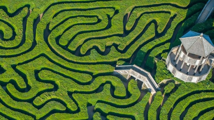 In Inghilterra, l’incredibile spettacolo del labirinto più lungo del mondo