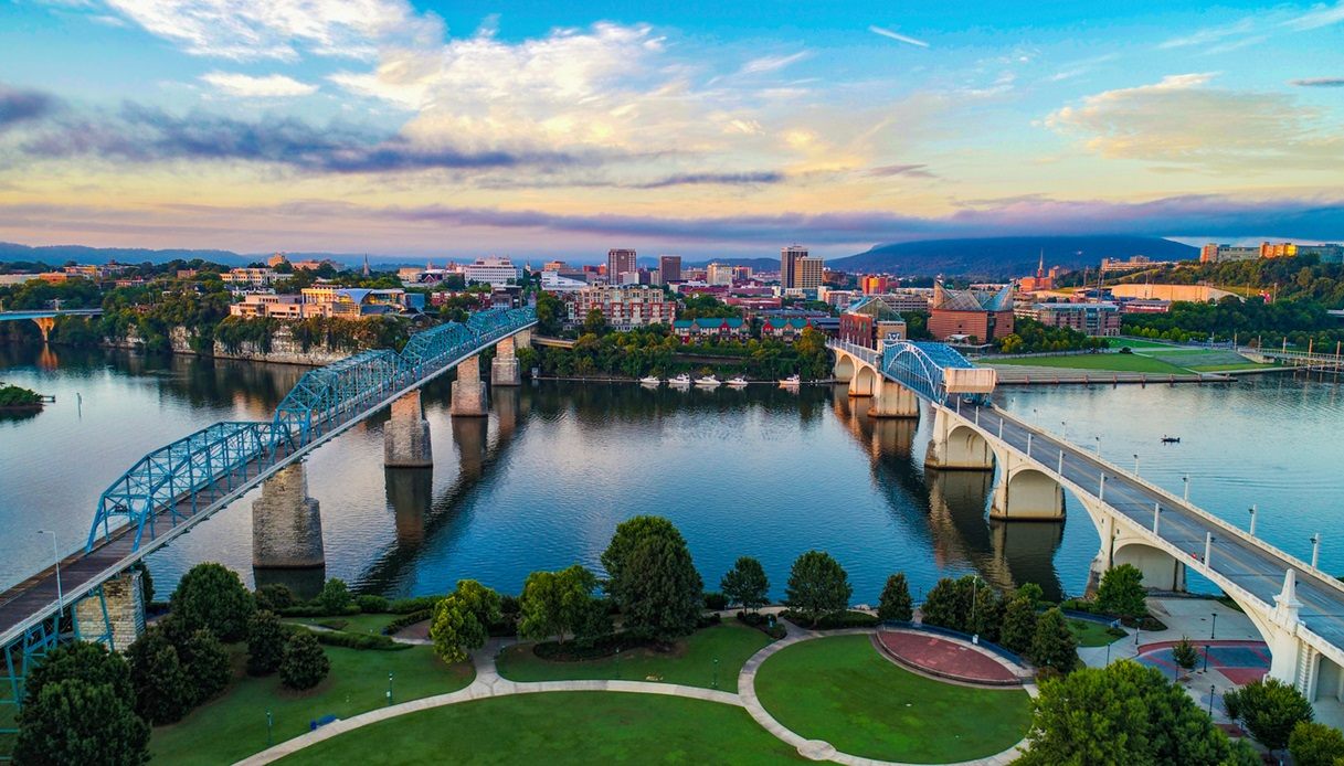 Vista panoramica su Chattanooga