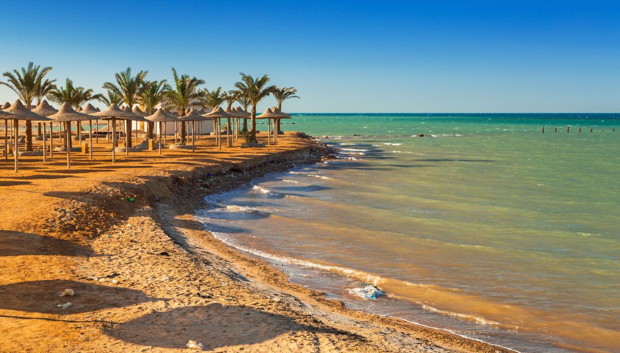 Spiaggia di Hurghada, in Egitto