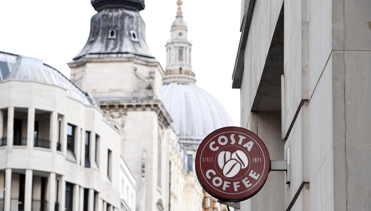 Costa Coffee e la St. Paul's Cathedral di Londra