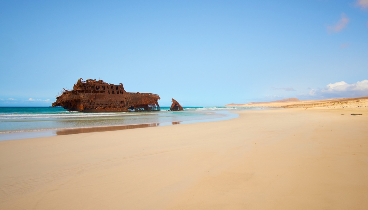 Costa nord di Boa Vista a Capo Verde