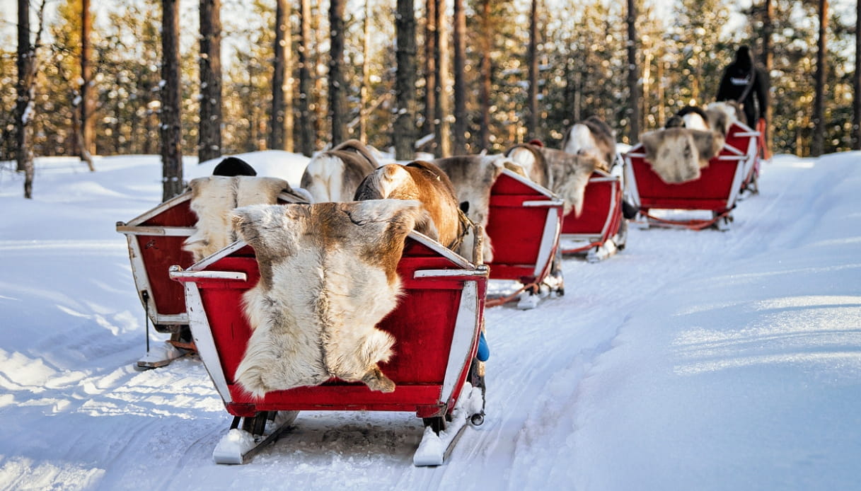 Il Villaggio Di Babbo Natale A Rovaniemi In Lapponia Finlandia Babbo Natale Lapponia Finlandese Natale