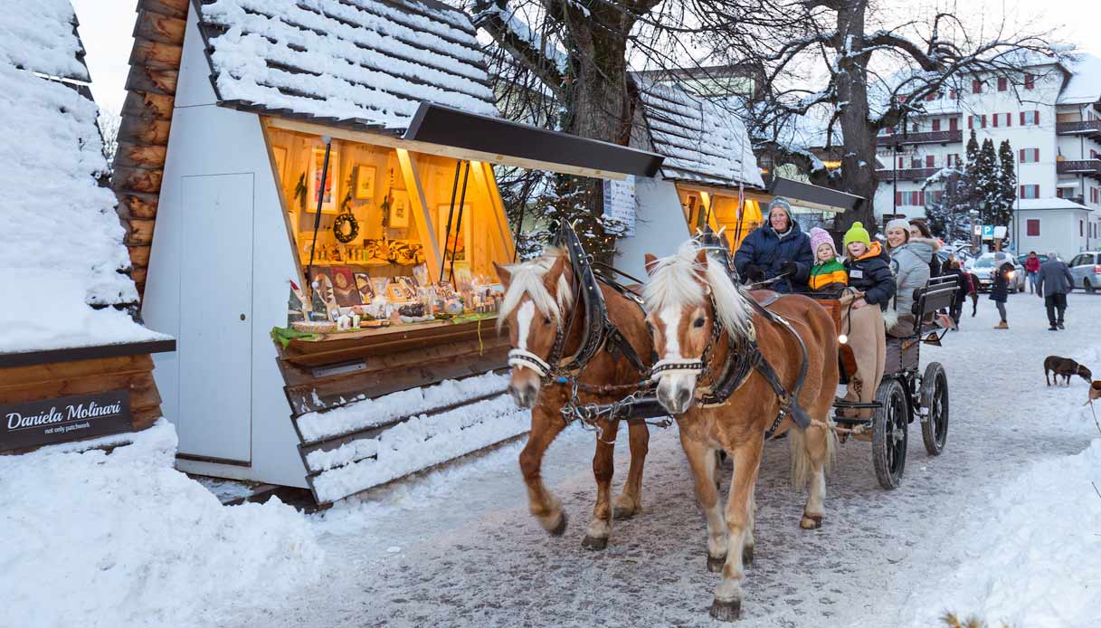 Il trenino di Natale dell'Alto Adige sull'Altipiano del Renon