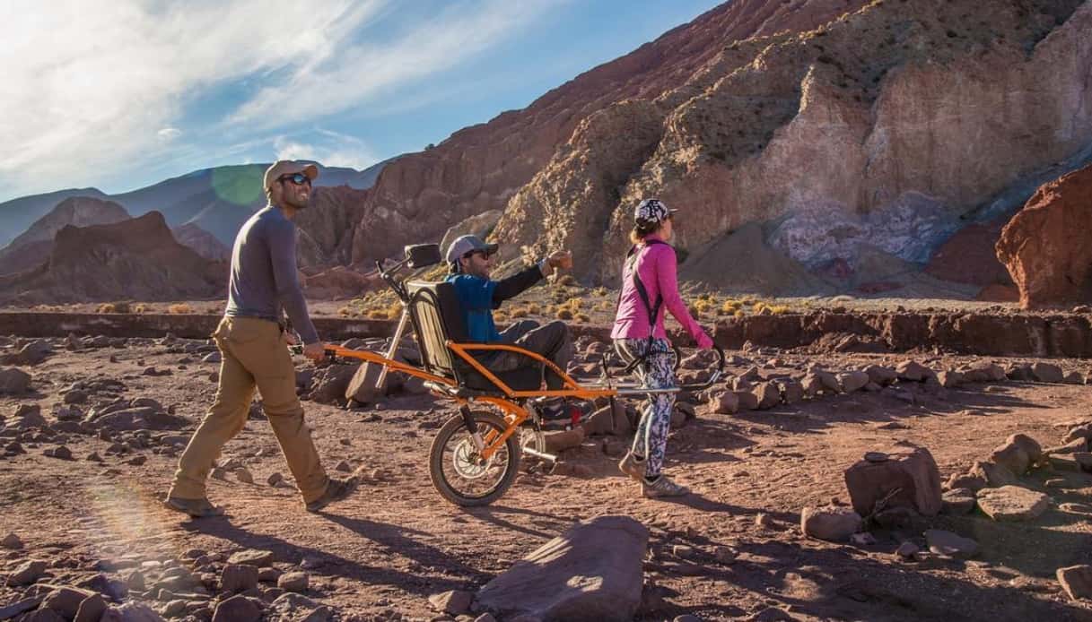 In sedia a rotelle, lungo l'Inca Trail