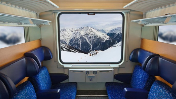 Parte il treno della neve per le piste della Valtellina