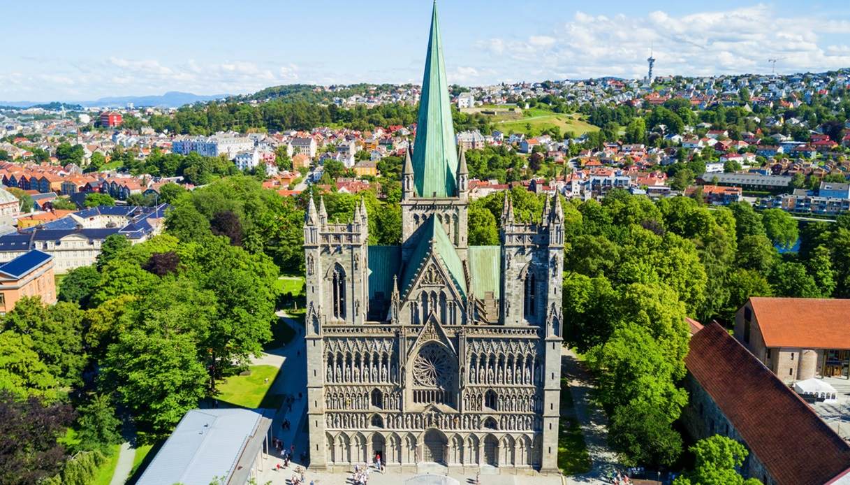 Cattedrale di Nidaros, a Trondheim lungo i Cammini di Sant'Olav