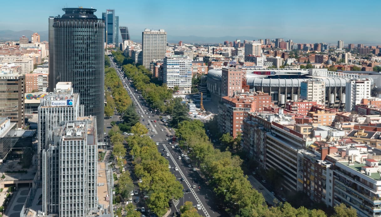 Paseo de la Castellana a Madrid nella serie tv La casa di carta