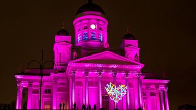 Helsinki: lo spettacolo del festival delle luci