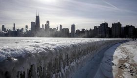 Chicago, il lago Michigan ghiacciato è meraviglioso