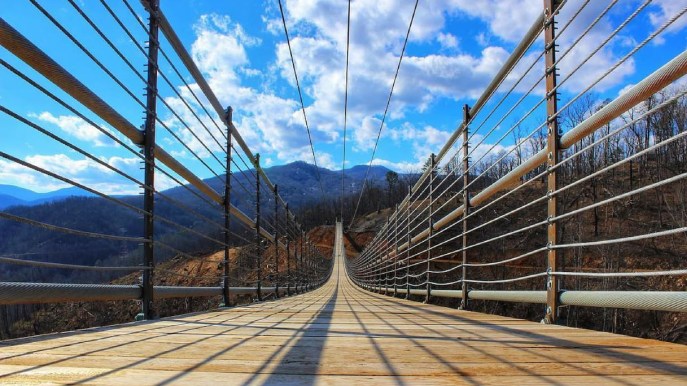 Gatlinburg SkyBridge, il ponte pedonale sospeso più lungo degli USA