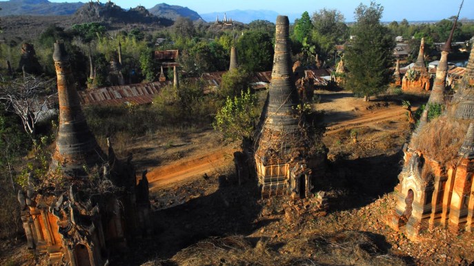 La giungla della Birmania nasconde un villaggio di templi perduti