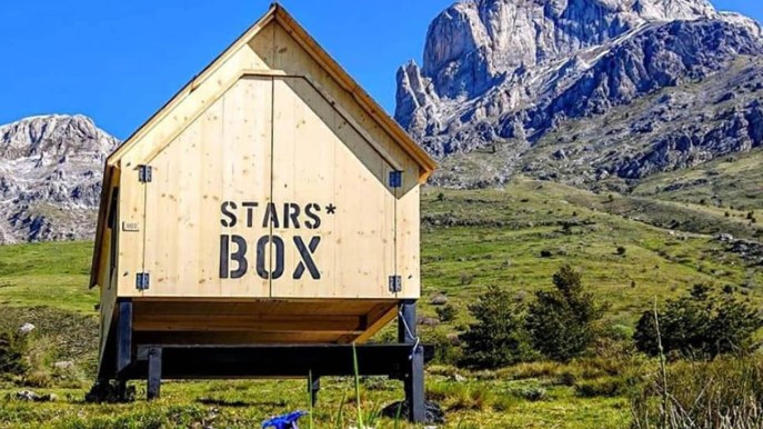 Stars box: la scatola di legno dove dormire e guardare le stelle