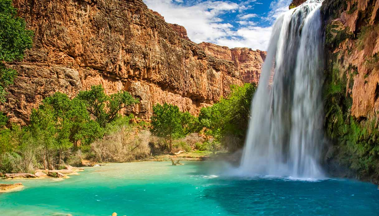 Havasu Falls, cascate in Arizona, nel cuore del Grand Canyon