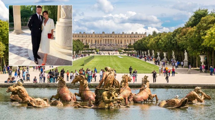 La reggia di Versailles si trasforma in “Beckingham Palace” per un giorno