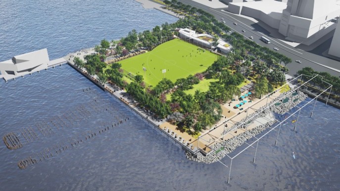 Nel cuore di Manhattan nascerà la prima spiaggia pubblica di New York