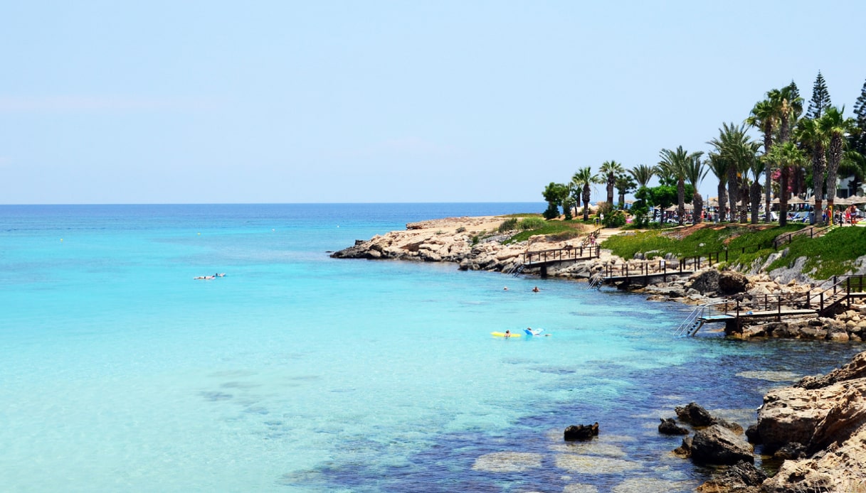 La spiaggia di Fig Tree Bay