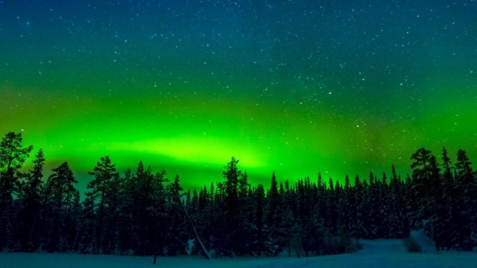 A Rovaniemi la prima aurora boreale della stagione