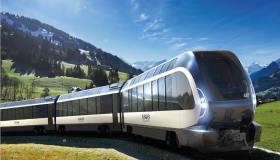 Il nuovo treno di Pininfarina tra le più belle mete svizzere