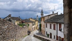 Vista panoramica di Compiano