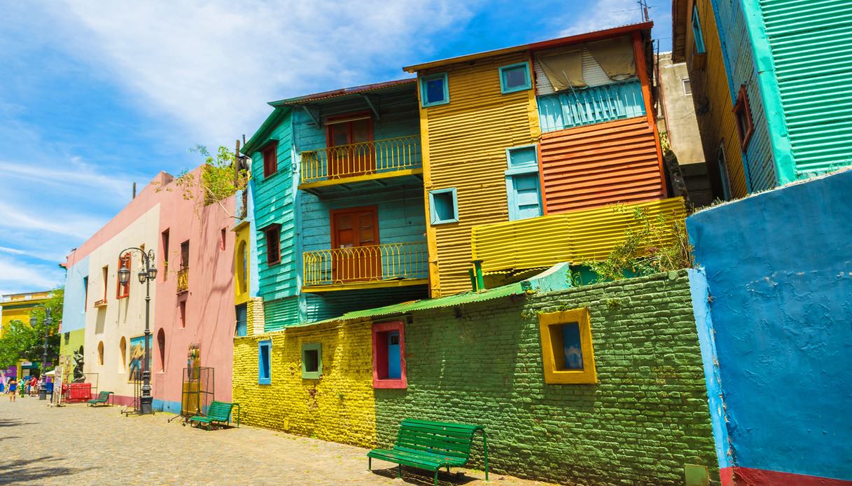 Quartiere colorato di Caminito a Buenos Aires