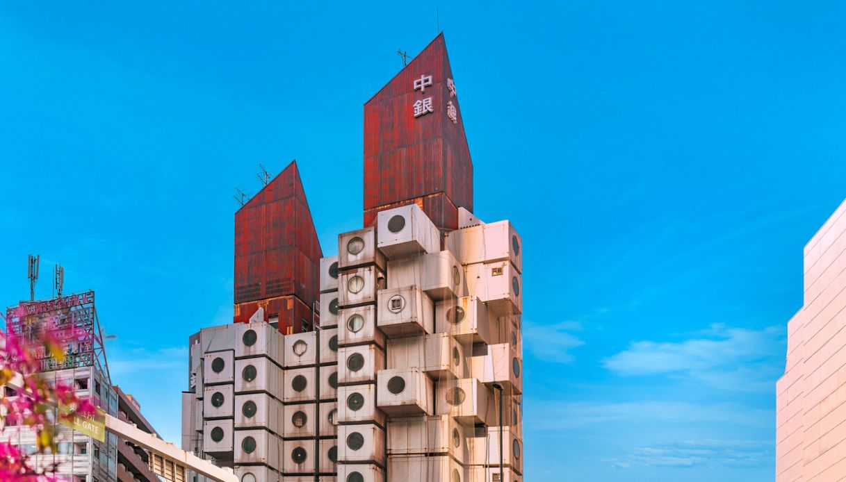 Nakagin Capsule Tower, edificio brutalista a Tokyo