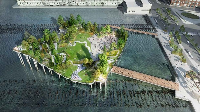 Nel 2021 a New York ci sarà una nuova “Little Island” verde