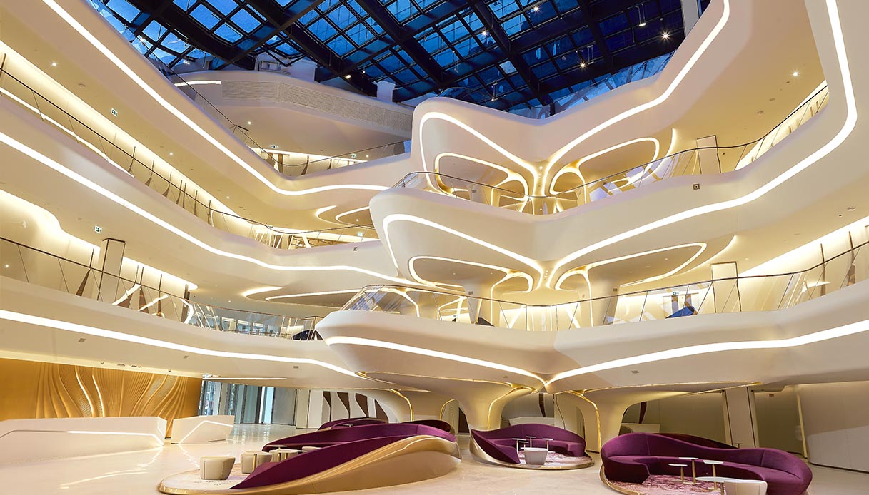 Dubai: le idee immortali di Zaha Hadid rivivono grazie all'hotel cubo