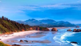 Il magico tramonto di Cannon Beach