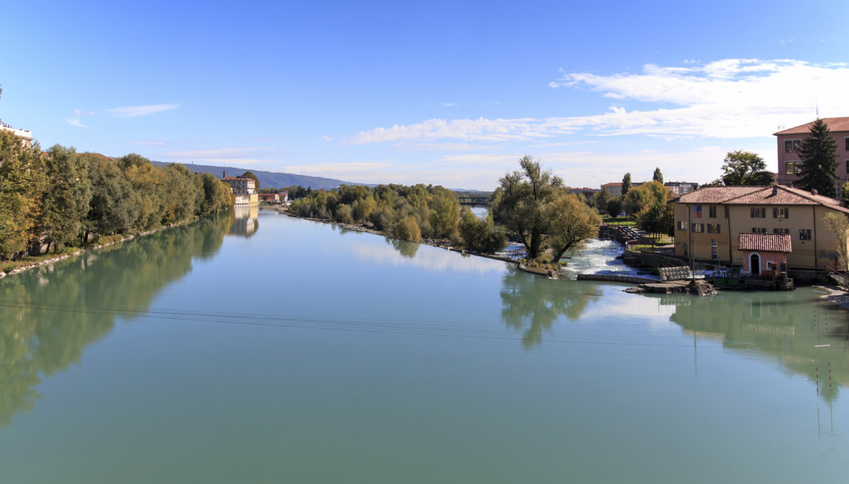 Un tratto della Dora Baltea: fiume lungo il quale si può trovare l'oro